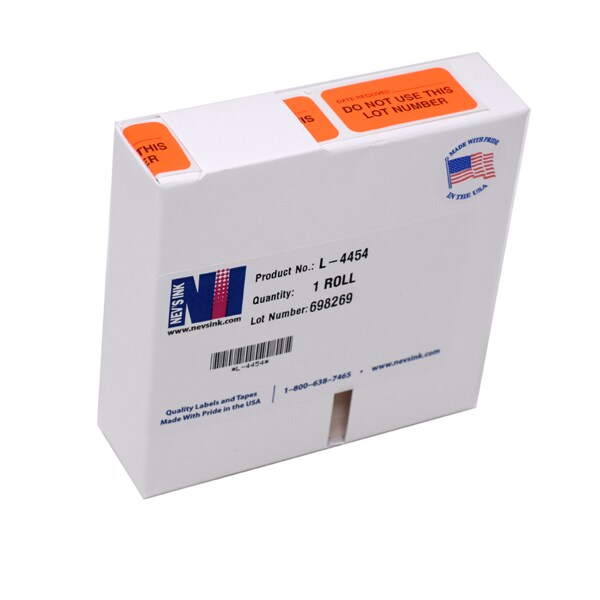 Nevs Date Recvd _ DO NOT USE THIS LOT NUMBER 7/8"x1-5/8" Flu.Redw/black L-4454 - main